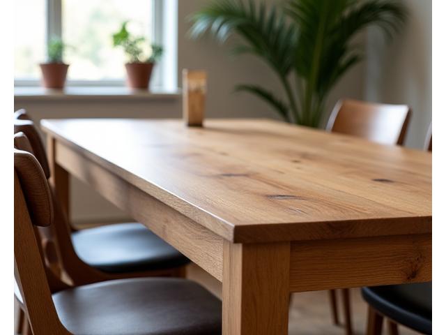 Rustieke eiken eettafel op maat
